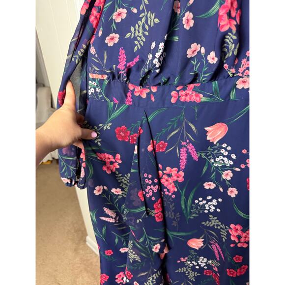 Eliza J Navy Floral Maxi Dress - Picture 10 of 12